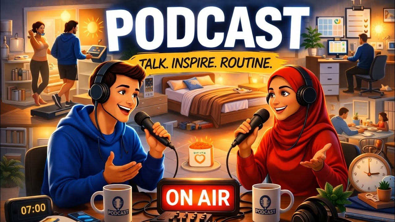 Learn English Through Conversation | Daily Routine Podcast 