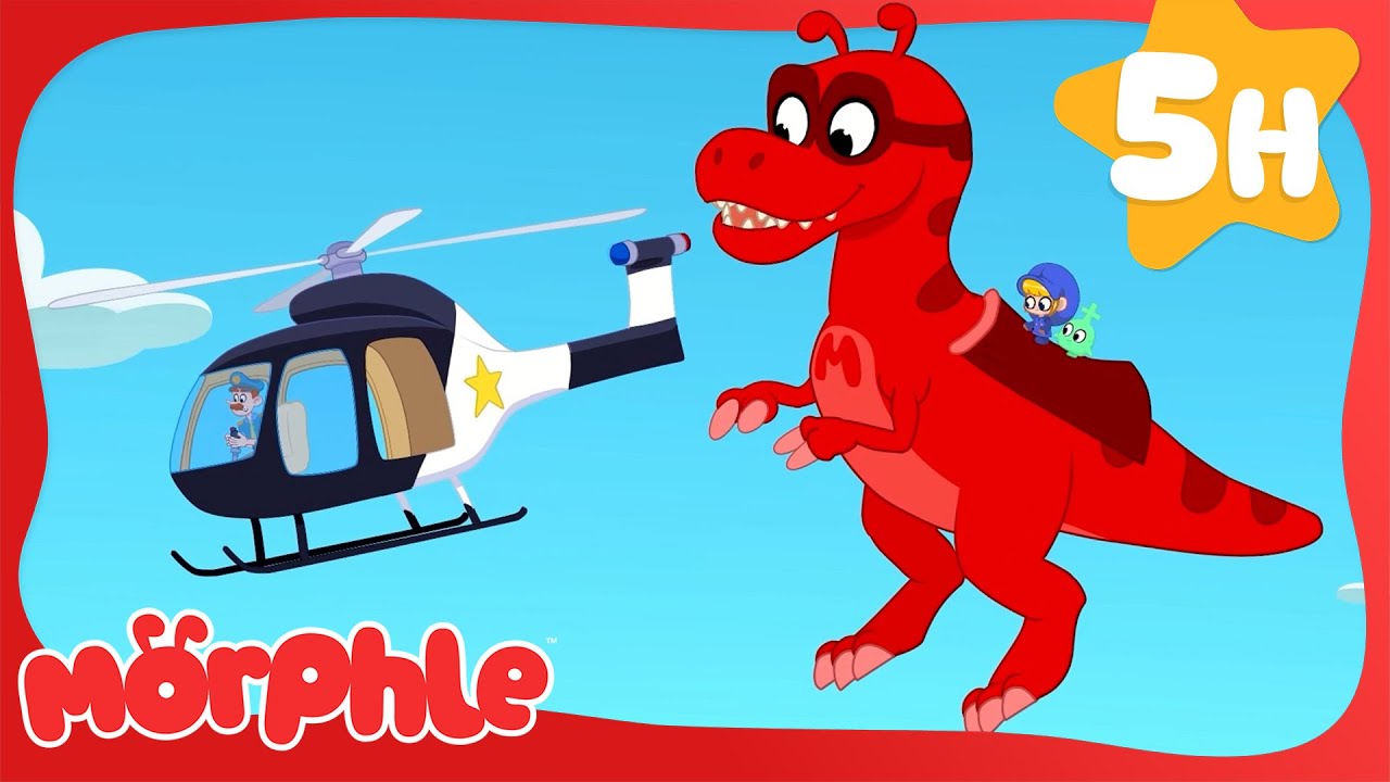 Police Chopper vs. Dino Trouble! 🚨🦖 | Morphle's Family | Preschool Cartoons