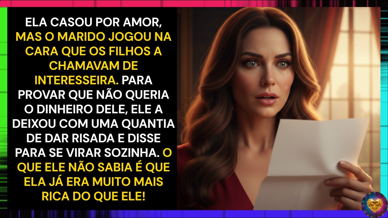 ELA CASOU POR AMOR, MAS O MARIDO JOGOU NA CARA QUE OS FILHOS A CHAMAVAM DE INTERESSEIRA!
