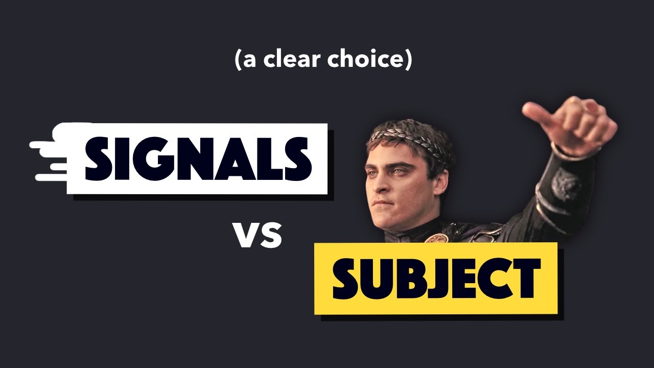 Почему команда Angular просто не использовала RxJS вместо Signals?