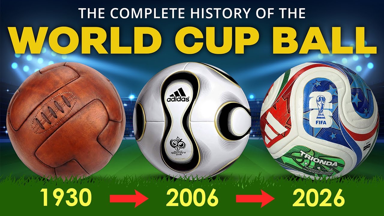 Trionda и все мячи чемпионатов мира FIFA (1930&ndash;2026) | Анимированная история