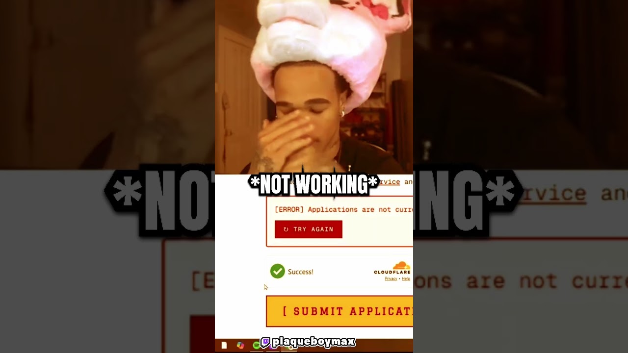 MAX SUBMITTED HIS STREAMER U APPLICATION TOO LATE 😭🔥#shorts