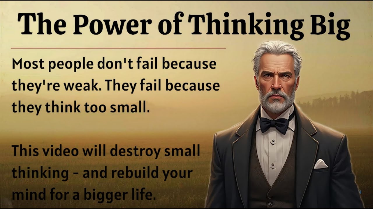 The Power of Thinking Big 🔥 || Graded Reader || Improve Your English Fluency ✅