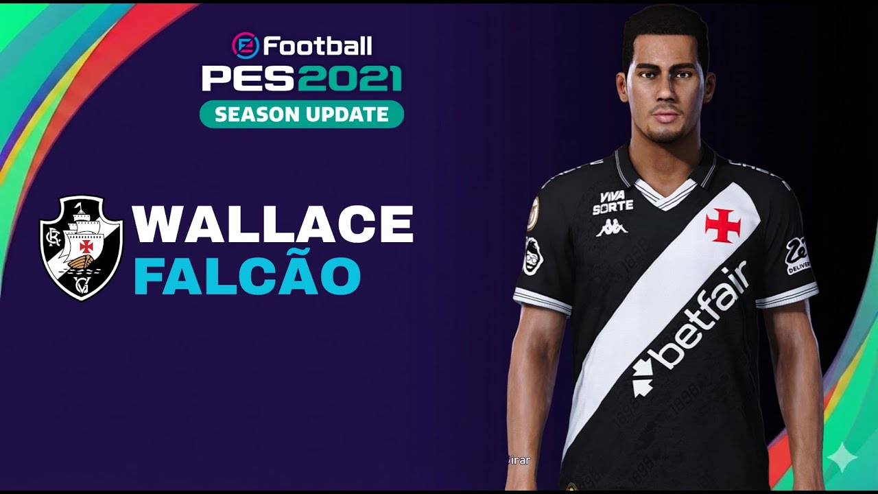 Como criar o zagueiro do Vasco sub-20, Wallace Falcão, no PES 21