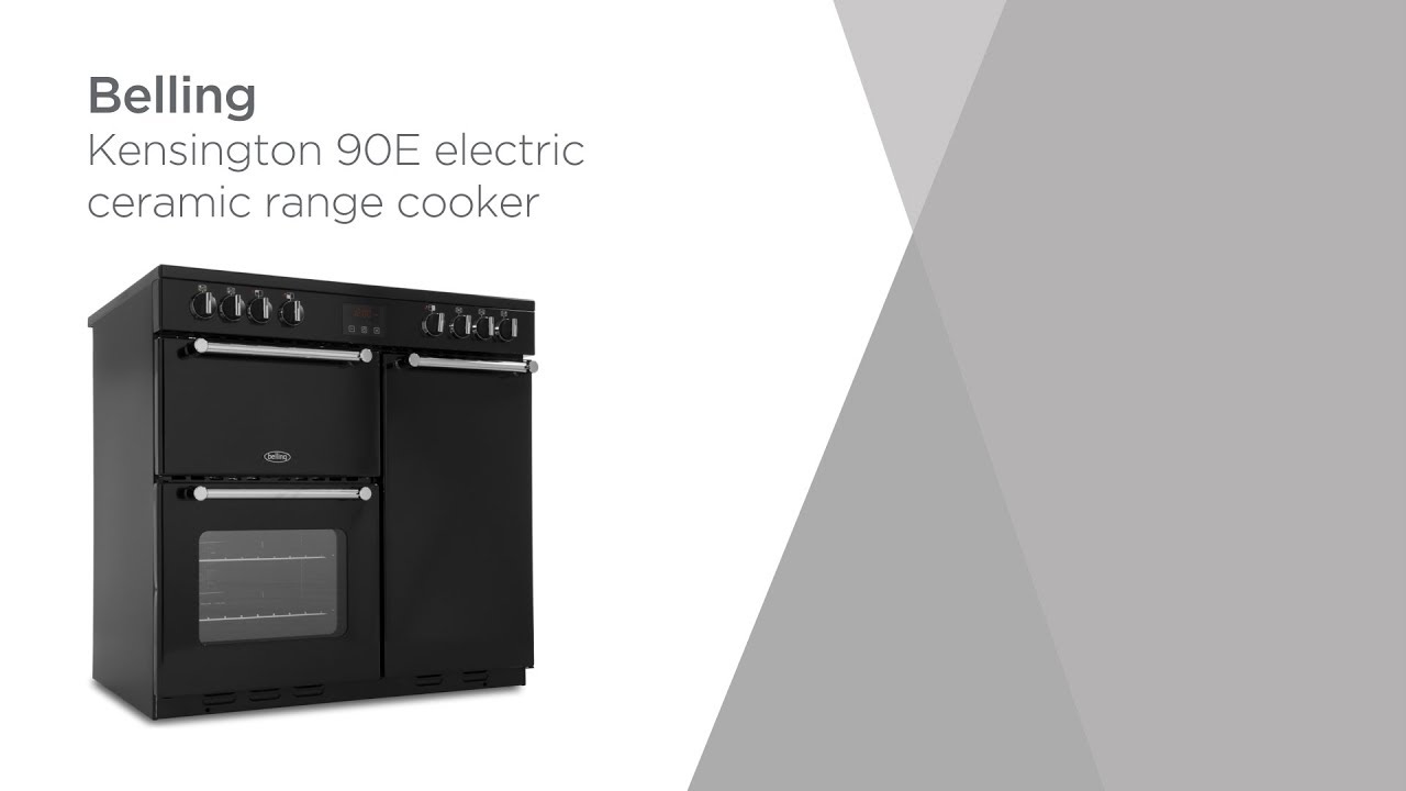 Belling Kensington 90E Range Cooker - Black & Chrome | Product Overview | Currys PC World
