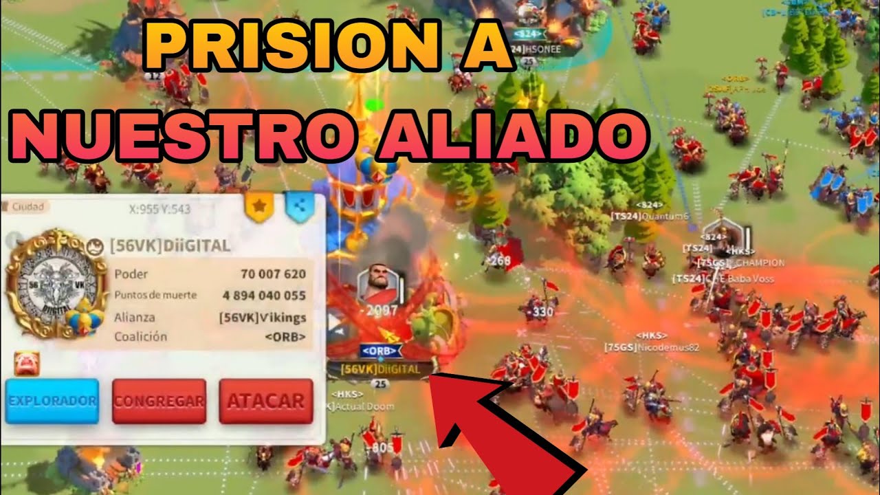 SALVAMOS LA VIDA DEL ALIADO EN EXTREMO | RISE OF KINGDOMS ESPAÑOL