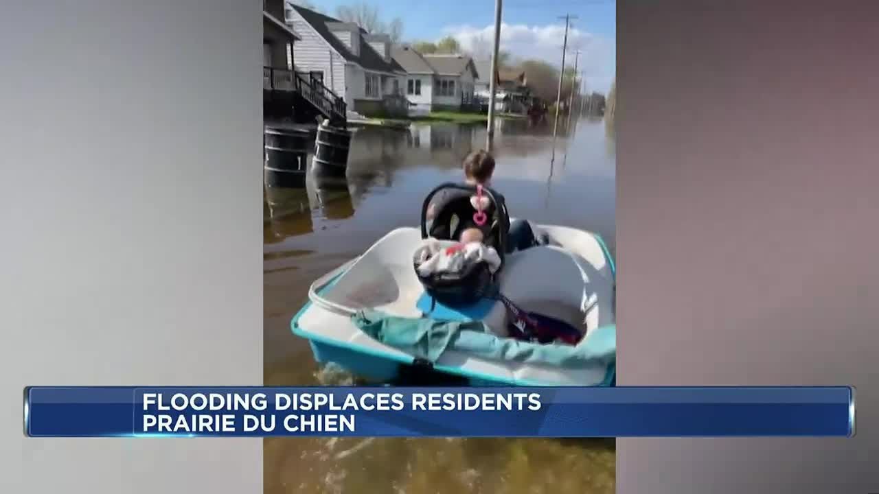 Flooding displaces residents in Prairie du Chien