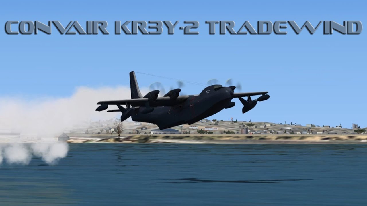 Landing the Convair KR3Y-2 at NAS Pearl Harbor in FSX