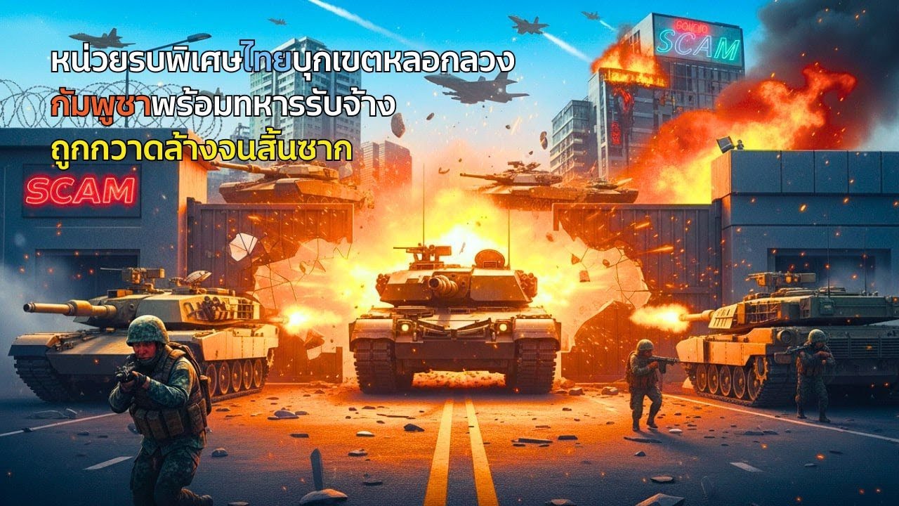 หน่วยรบพิเศษไทยบุกเขตหลอกลวง – กัมพูชาและทหารรับจ้างถูกกวาดล้าง ช่วยตัวประกัน 2,300 คน