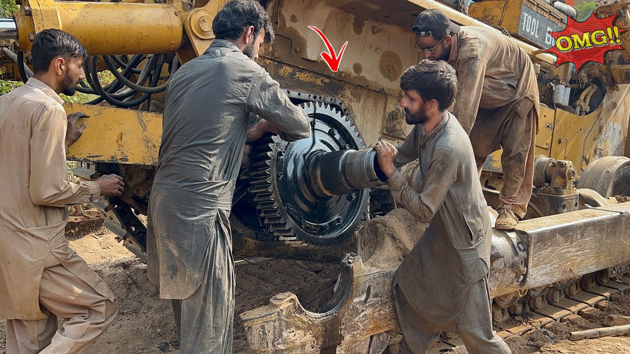 How to Repair Cracked Final Drive Tube of Caterpillar 5029 | Full Restoration Process