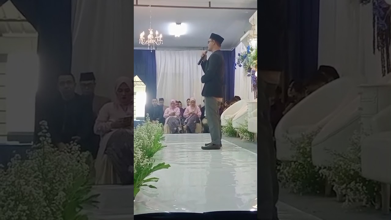 Sambutan penerimaan dari mempelai wanita kepada mempelai pria | pernikahan ponakan