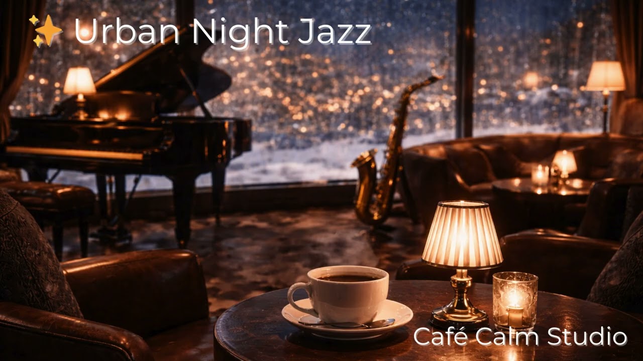 Urban Night Jazz Lounge 🌃🍷 | Elegant Piano for Romantic City Evenings