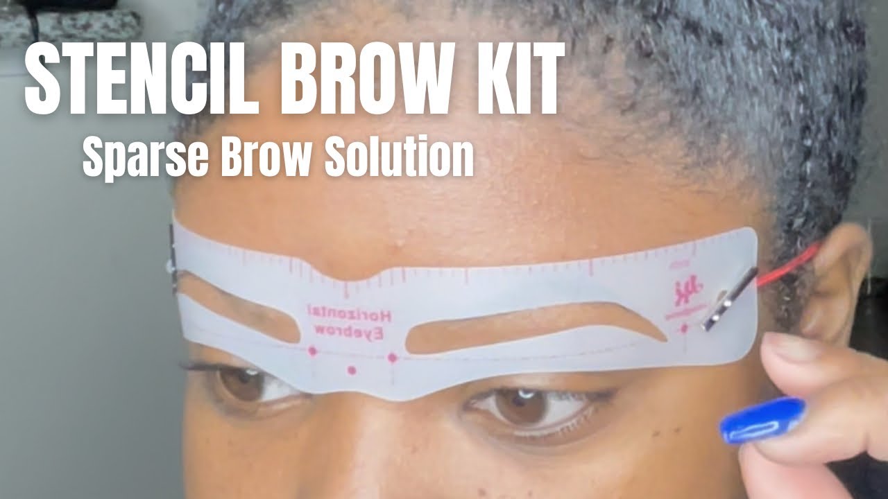 Trying out an Eyebrow Stencil Kit from Amazon Prime