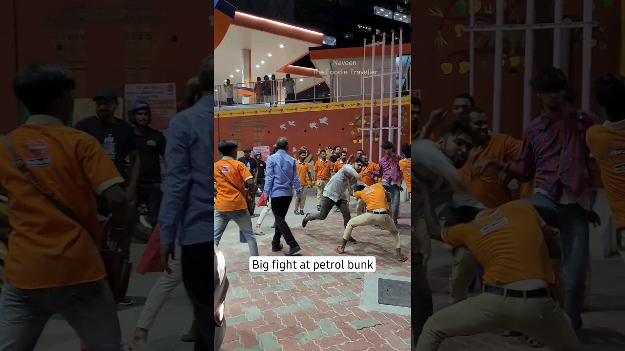 Big fight at petrol bunk #fight #petrolpump #petrol #hyderabad #ikea #hyderbadi #hyderabadlife