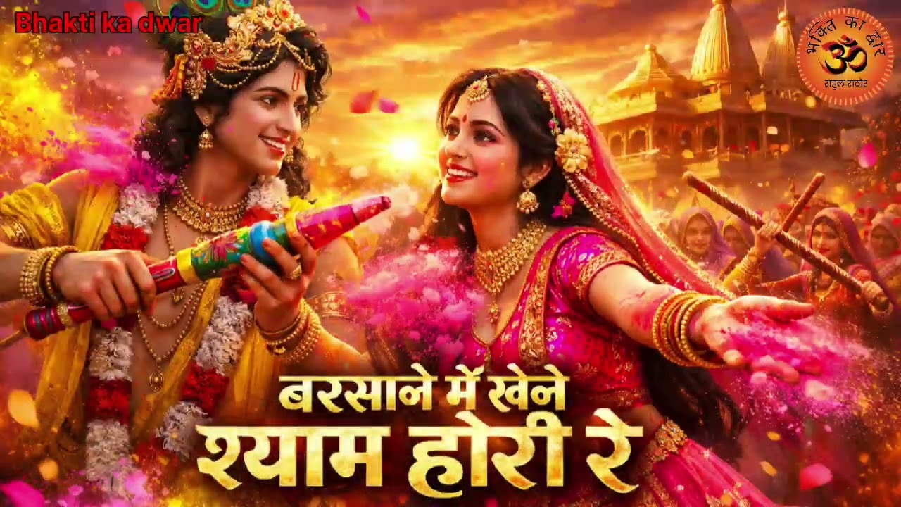बरसाने में खेले श्याम होरी रे | Radha Krishna Holi Song 2026 | लड्डू की होरी & लट्ठमार होली 