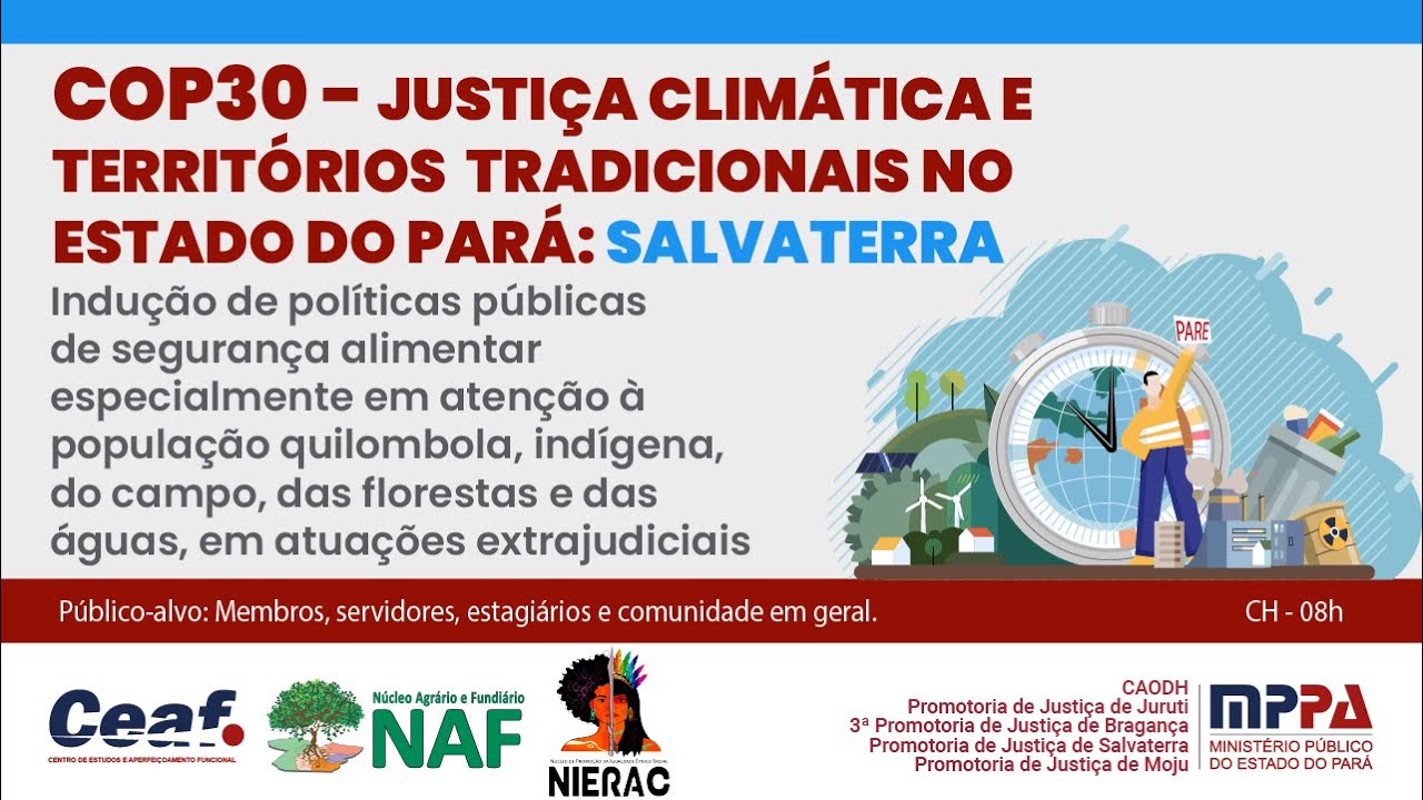 SALVATERRA:Justiça Climática e Territ.Tradic.no PA-Políticas Púb.de Segur.Alimentar p/Pop.Quilombola