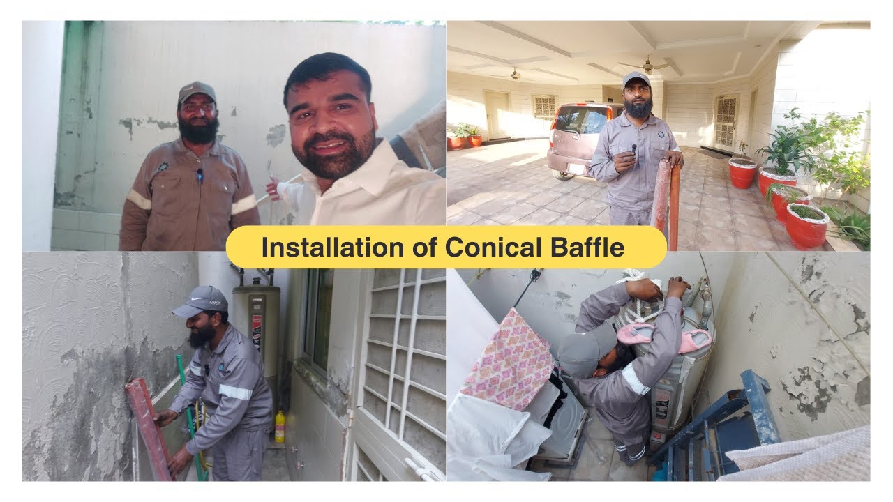 Installation of Conical Baffle in Gas Geysers | Pakistan 🇵🇰  Sui Southern Gas Company | Lahore