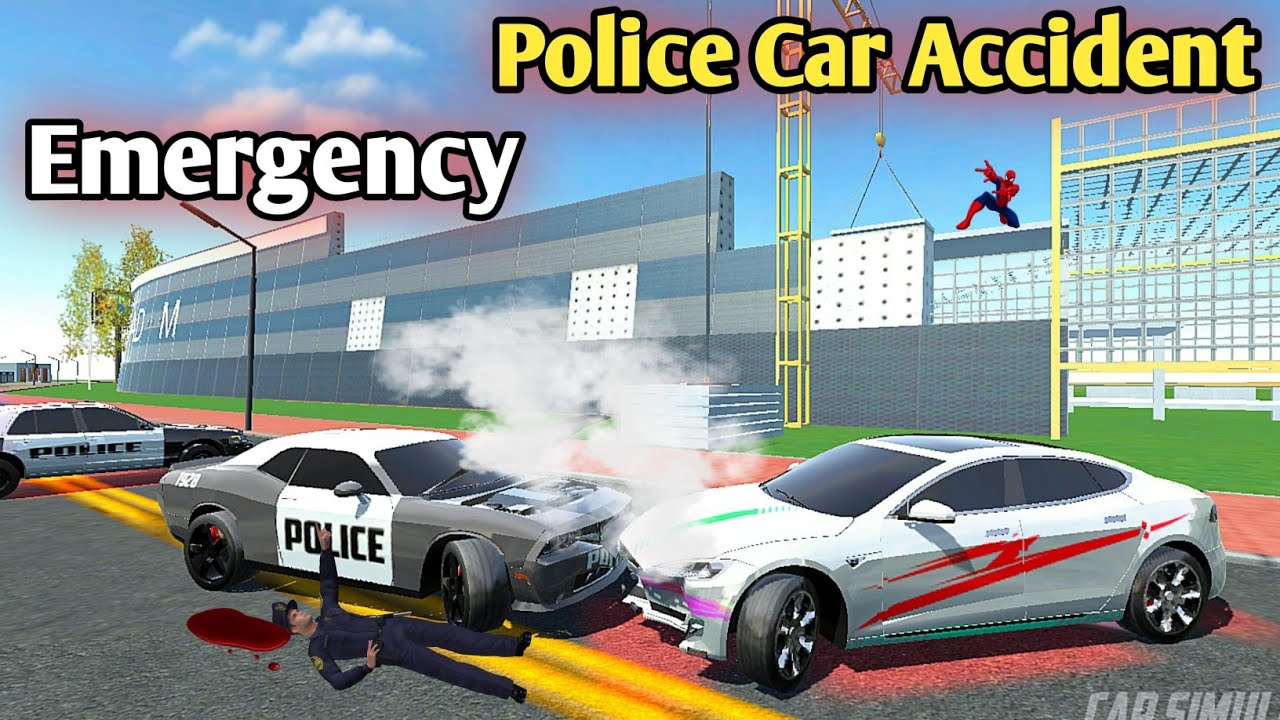 Police Car Hits Civilian Car - Police Car Accident - Car Simulator 2 Gameplay #simulationgames