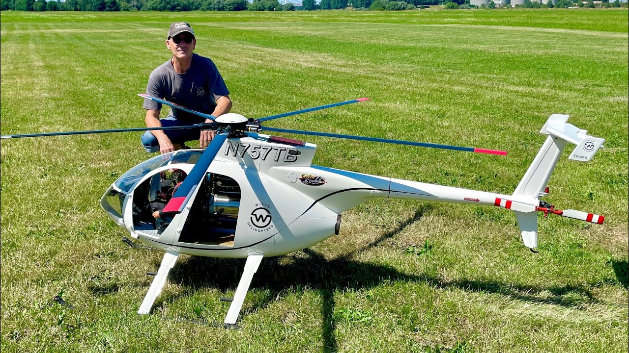 Fantastic XXLFull Carbon RC Hughes 500 E Flight Demonstration from Witte Helicopter