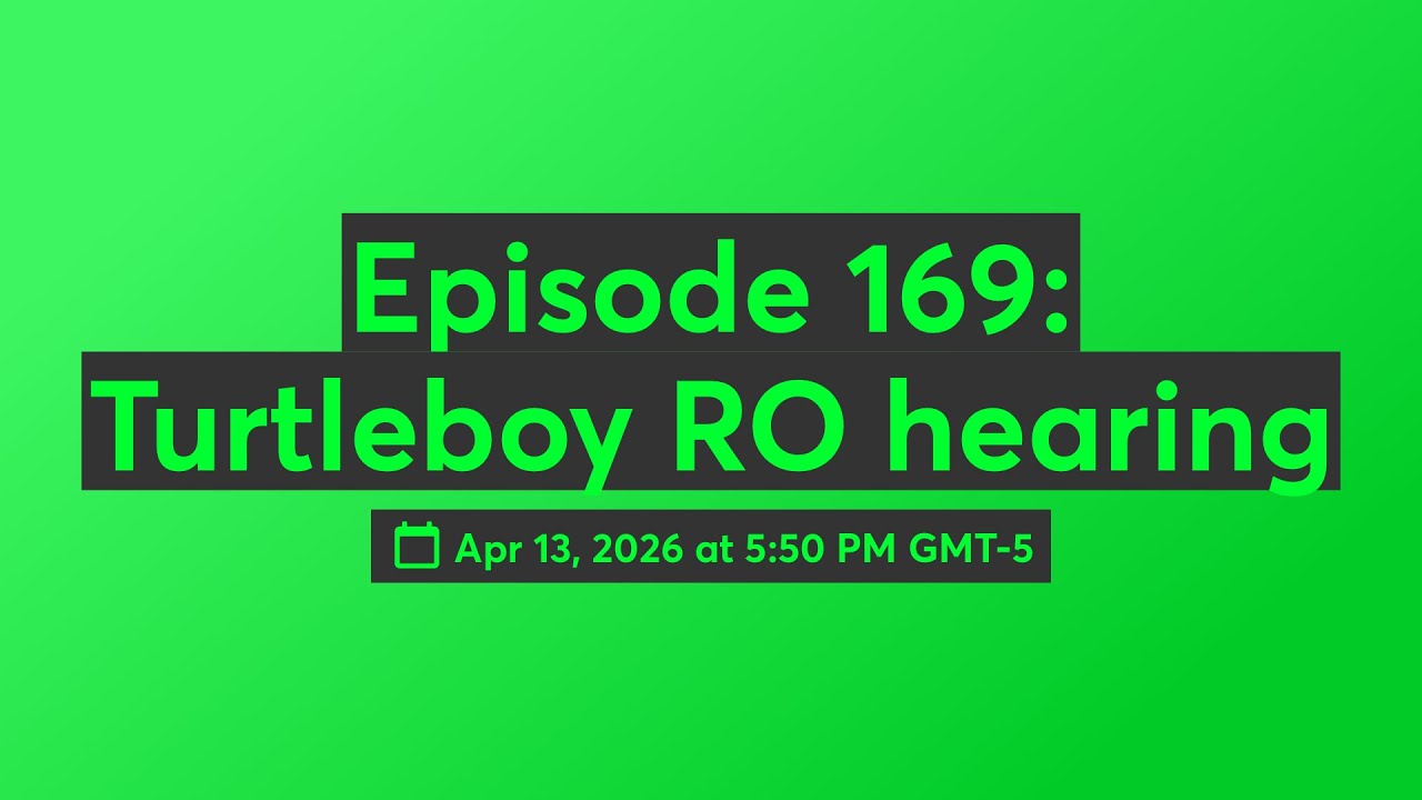 Episode 170: Turtleboy RO hearing