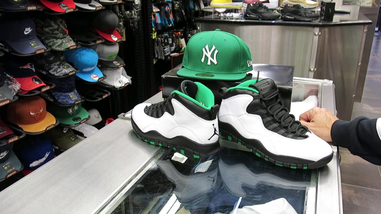 Nike Air Jordan Retro 10 - Seattle Supersonic 10's, at Street Gear - Hempstead NY