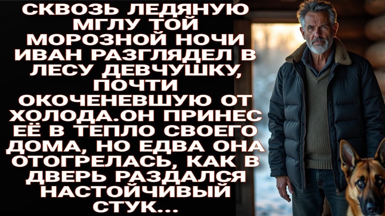 Морозной ночью Иван нашел в лесу замерзающую девочку и забрал её домой, А когда в дверь постучали ..