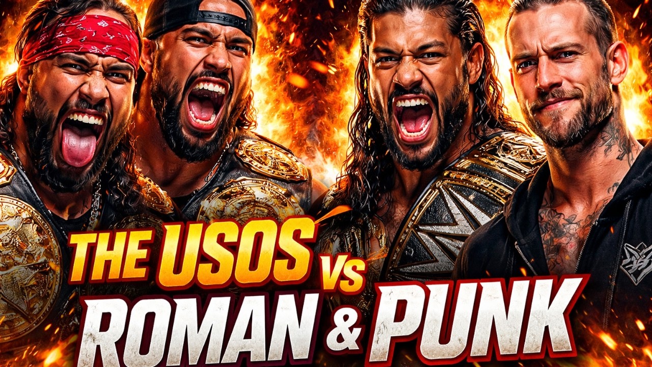 The Usos vs Roman Reigns & CM Punk🔥