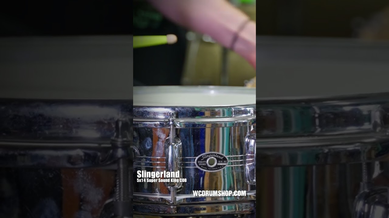 Vintage Slingerland Chrome Over Brass Snare (Sound King!) 