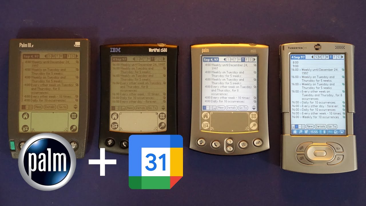 Google Calendar on a Palm Pilot