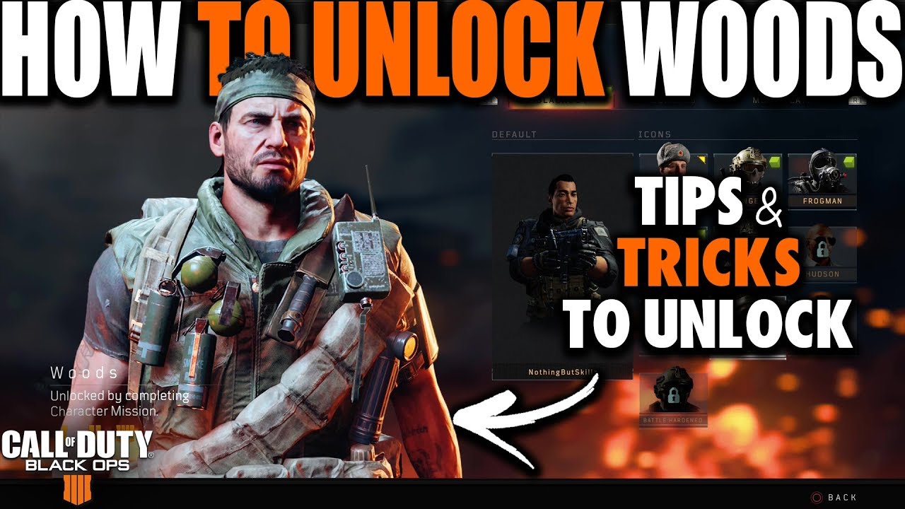 HOW TO UNLOCK WOODS IN BLACK OPS 4 BLACKOUT | How to Unlock Characters in Call of Duty Black Ops 4