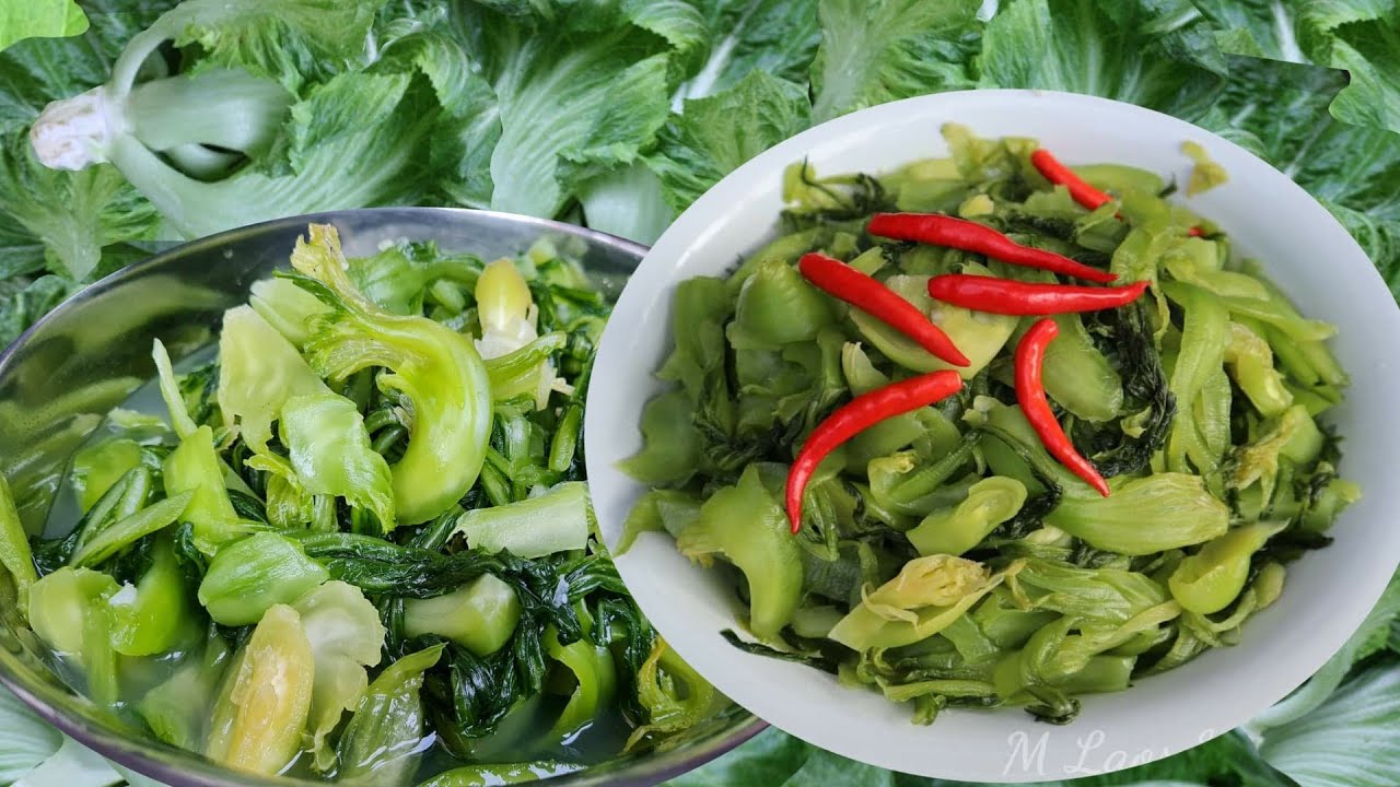 How to make Green Cabbages Pickle Lao food วิธีทำส้มผักกาดเขียวปลี ของลาว ฝั่งโขง ສົ້ມຜັກກາດຕີນຫມີ