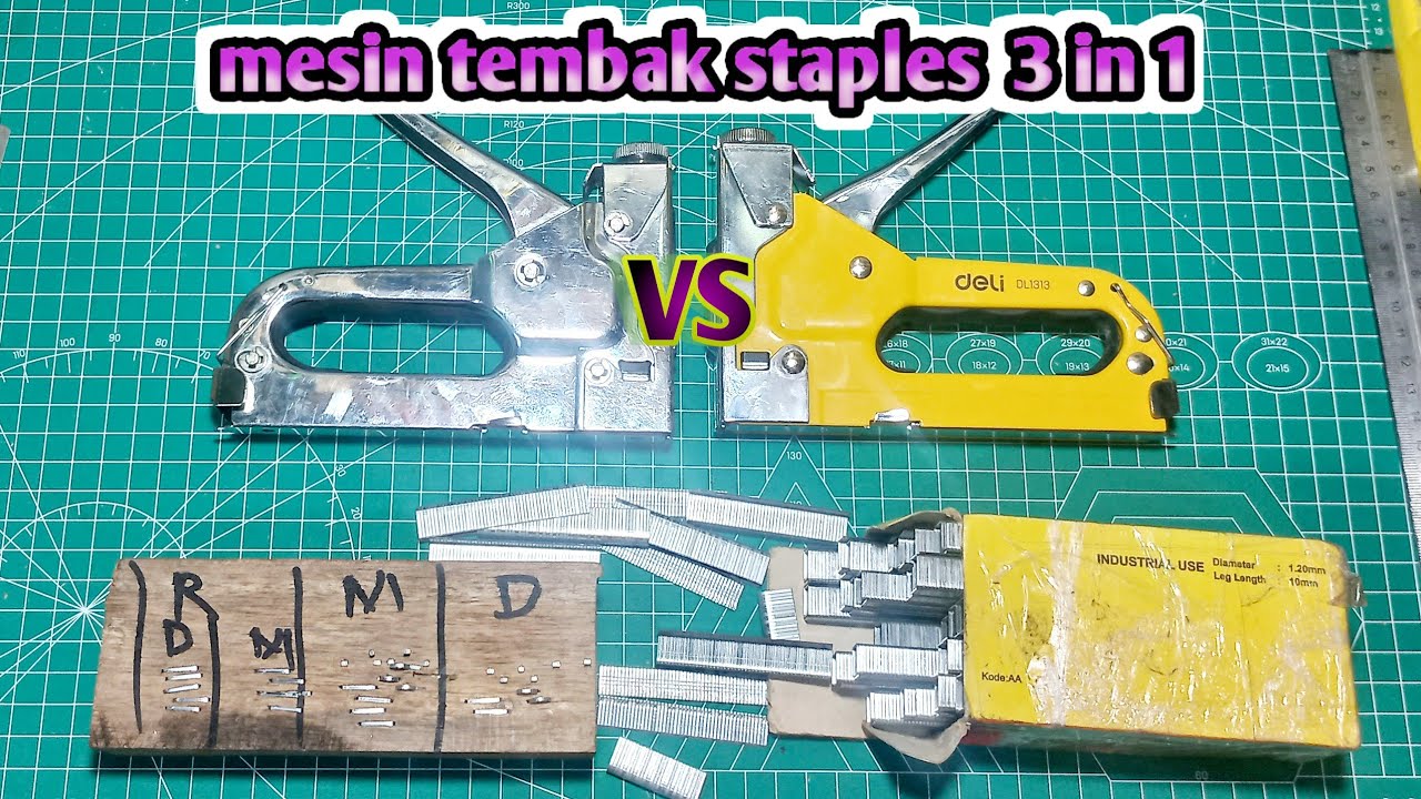 mesin tembak staples 3 in 1 MOLAR vs DELI banyak kegunanya..