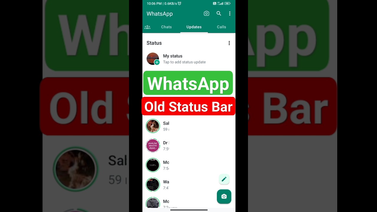 Whatsapp old version in status bar android/how to remove whatsapp channel/Whatsapp new update 2024