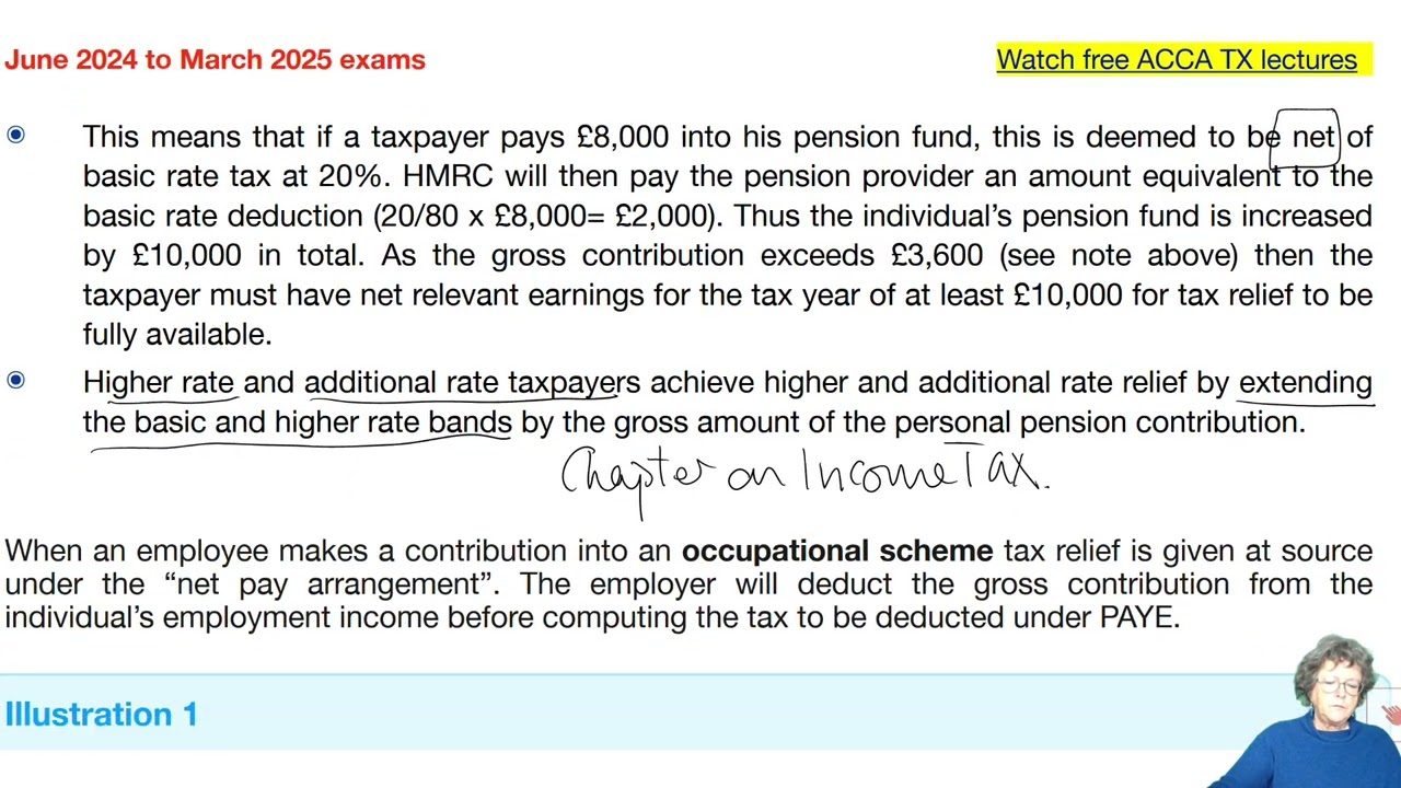 Chapter 9 Pension Schemes (part 1) -  ACCA TX-UK Taxation (FA 2023)