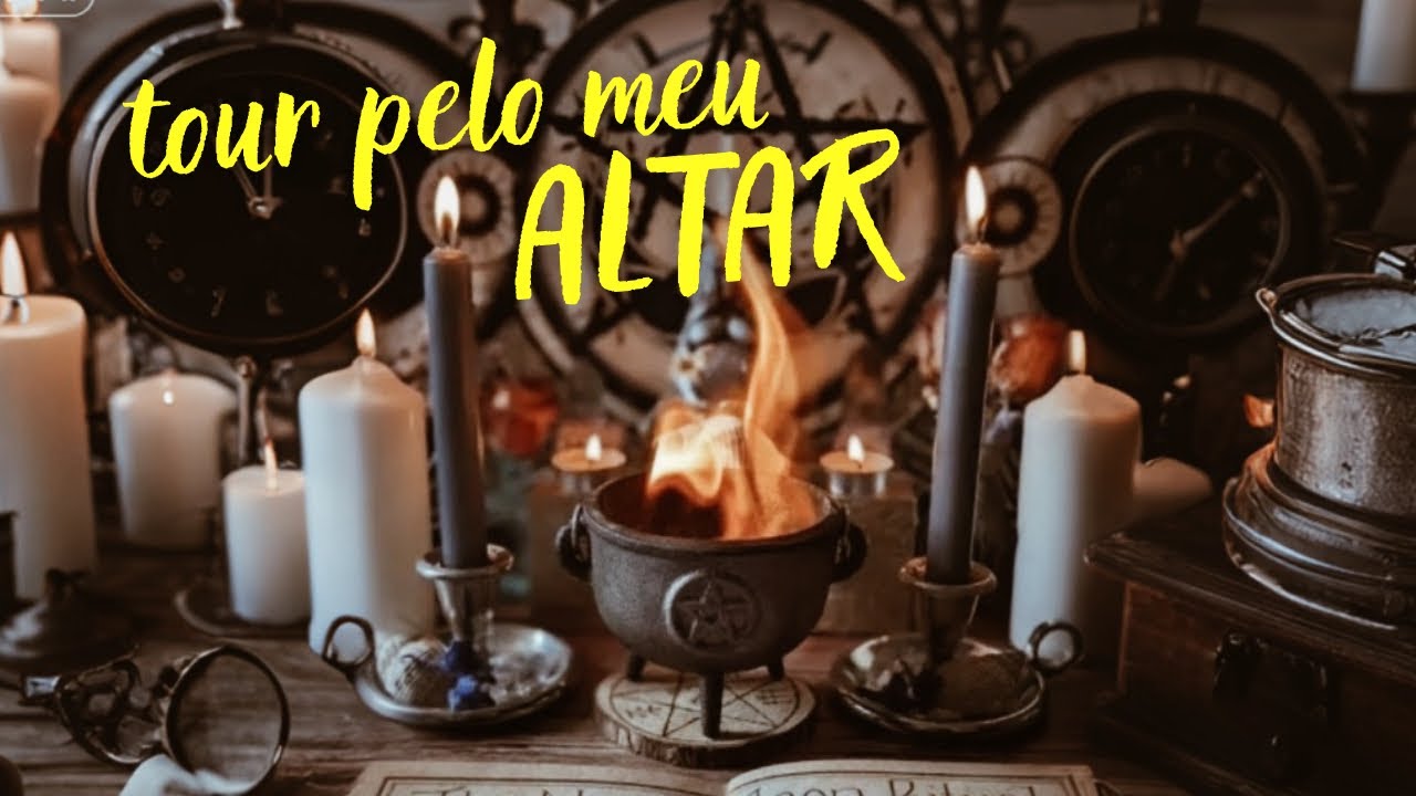 🕯️TOUR pelo meu ALTAR de BRUXARIA 🔮✨ (e dicas mágicas para montar o seu!) 🌟 Tales Nasir
