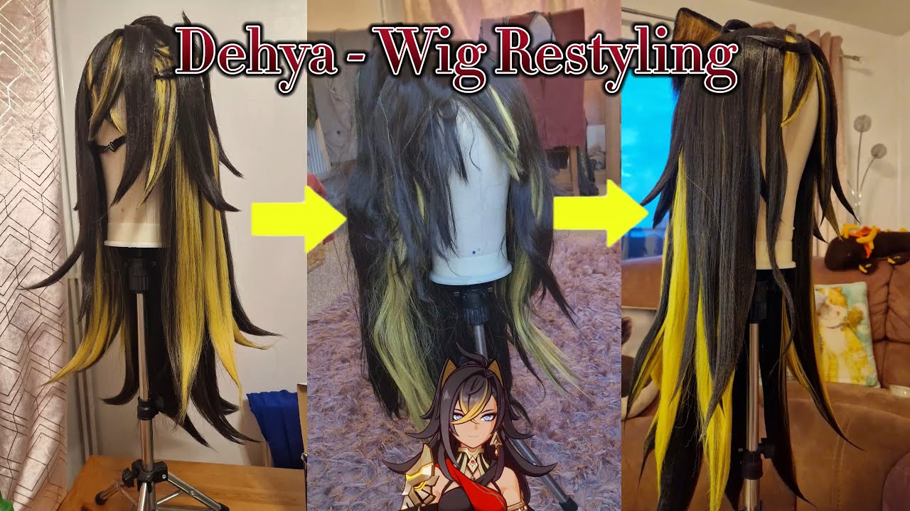 Wig Styling Tutorial - Restyling a Pre-styled wig - Dehya