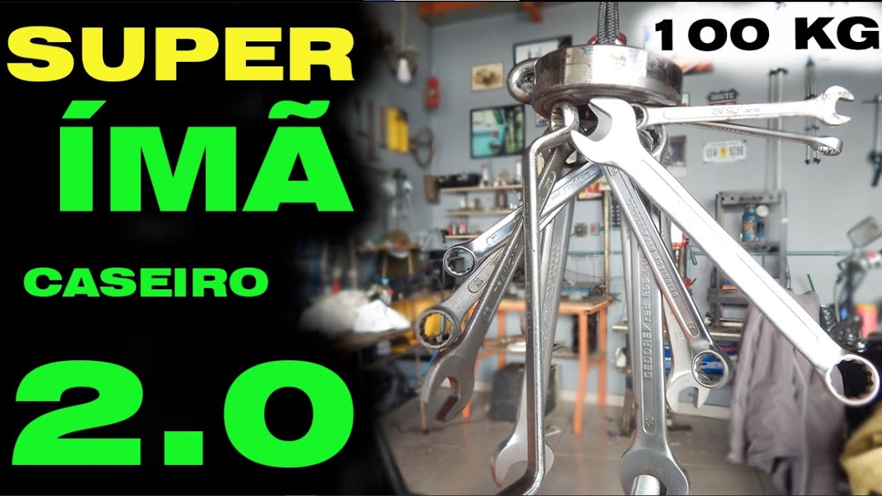 PESCA MAGNÉTICA - Super ÍMÃ caseiro 2.0 para pesca magnética