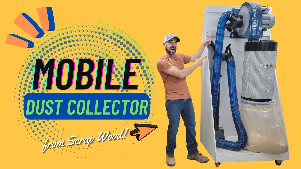 How to Make Your DUST COLLECTOR MOBILE | Scrap Wood Project