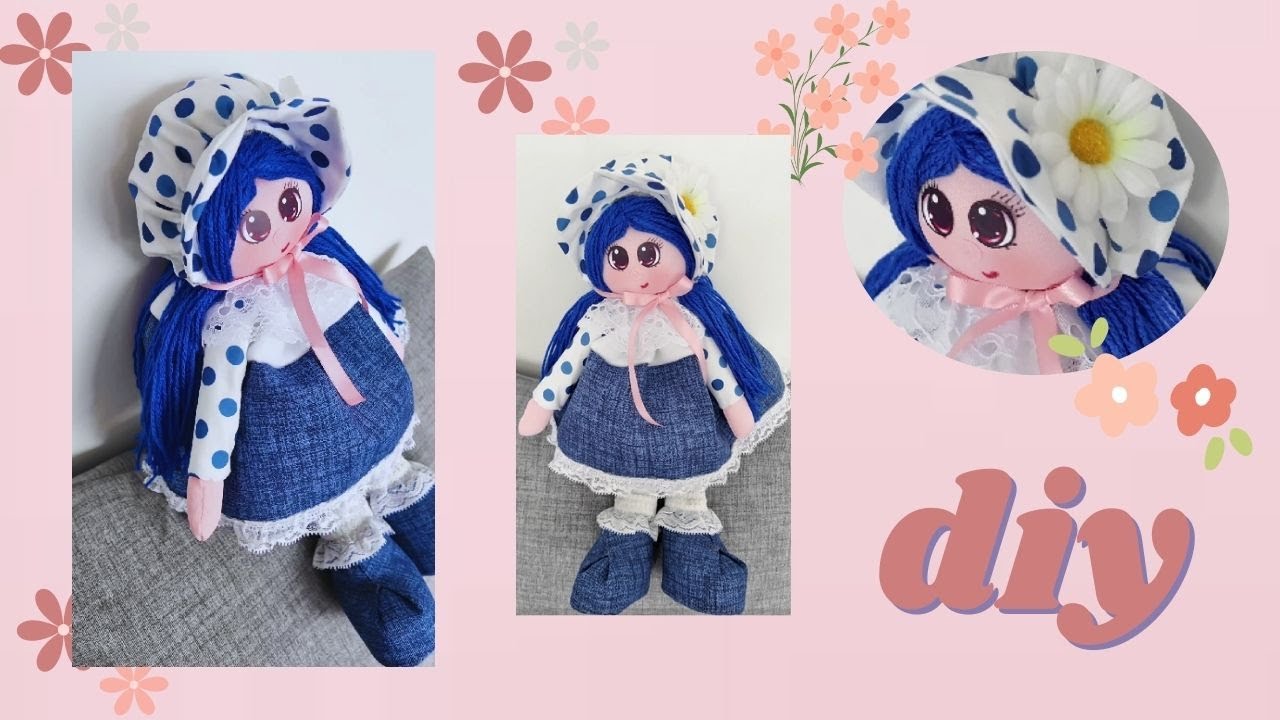 RECICLA materiales y realiza hermosa MUÑEQUITA🌼🌻🌺/DIY  REGALAR o Decorar