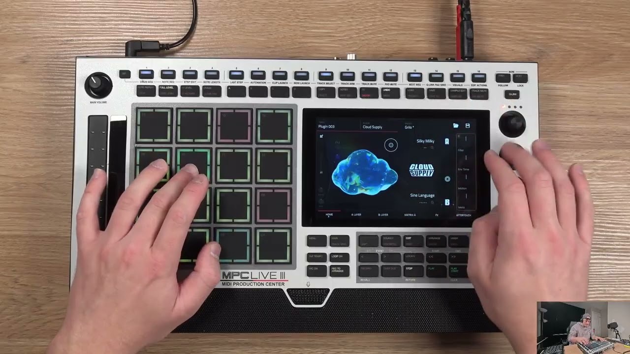 making lofi ambient with fly tape 2 on the mpc live 3