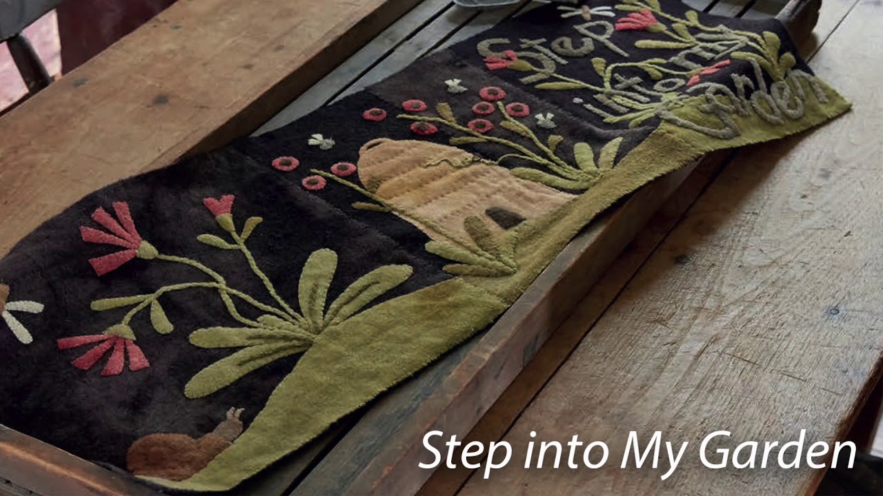 How to whip-stitch wool applique with Maggie Bonanomi