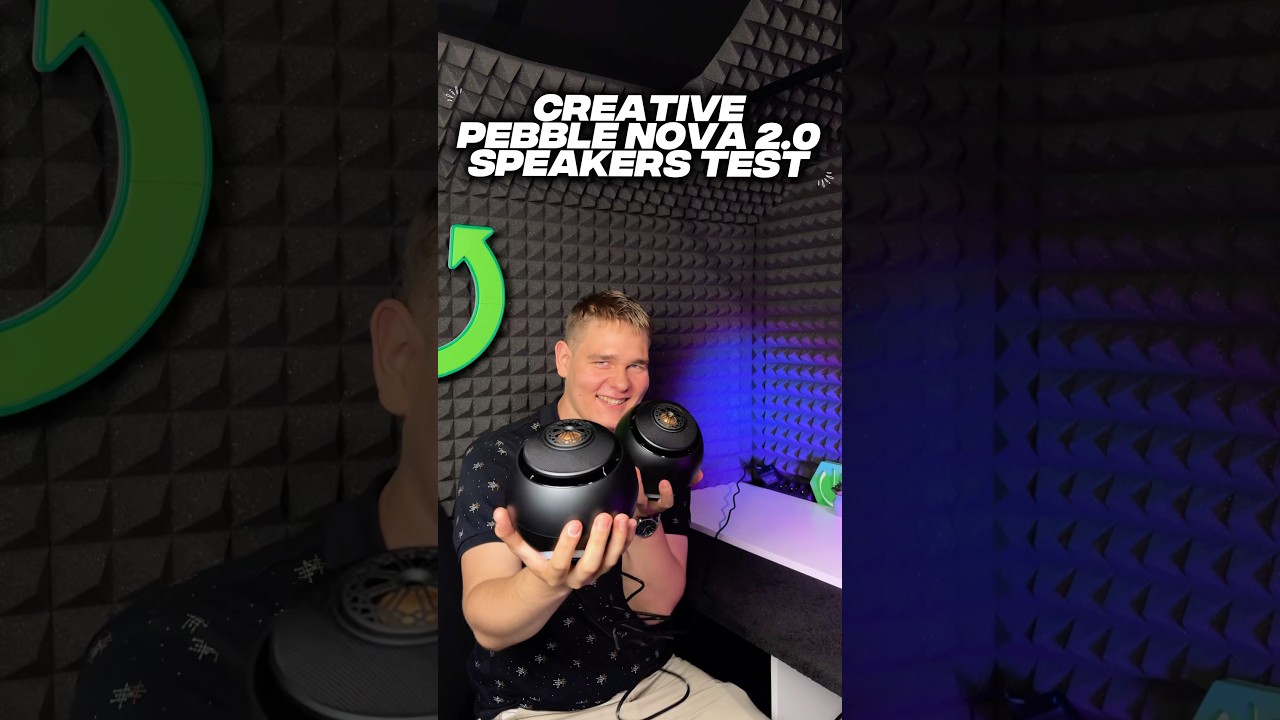 REAL SOUND TEST OF THE CREATIVE PEBBLE NOVA 2.0 SPEAKERS😍 #creative #soundtest #speakers #pebble