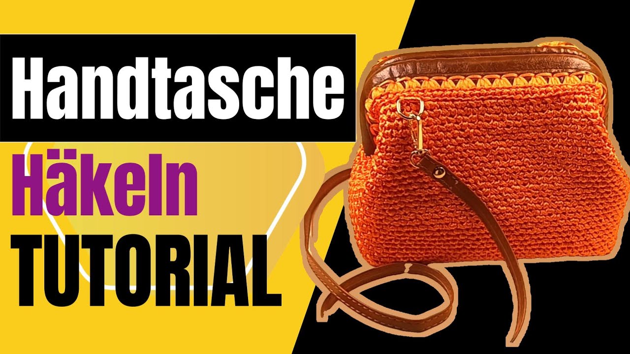 Fermuar Handtasche Häkeln, Tutorial in 4K, Subtitles