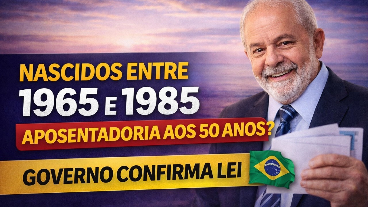 QUEM NASCEU ENTRE 1965 E 1985 PODE SE APOSENTAR ANTES DOS 60 ANOS EM 2026 - GOVERNO CONFIRMA LEI