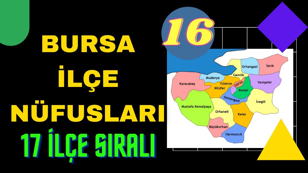 Bursa İlçe Nüfusları - Sıralı Liste - Bursa Nüfusu Ne Kadar?