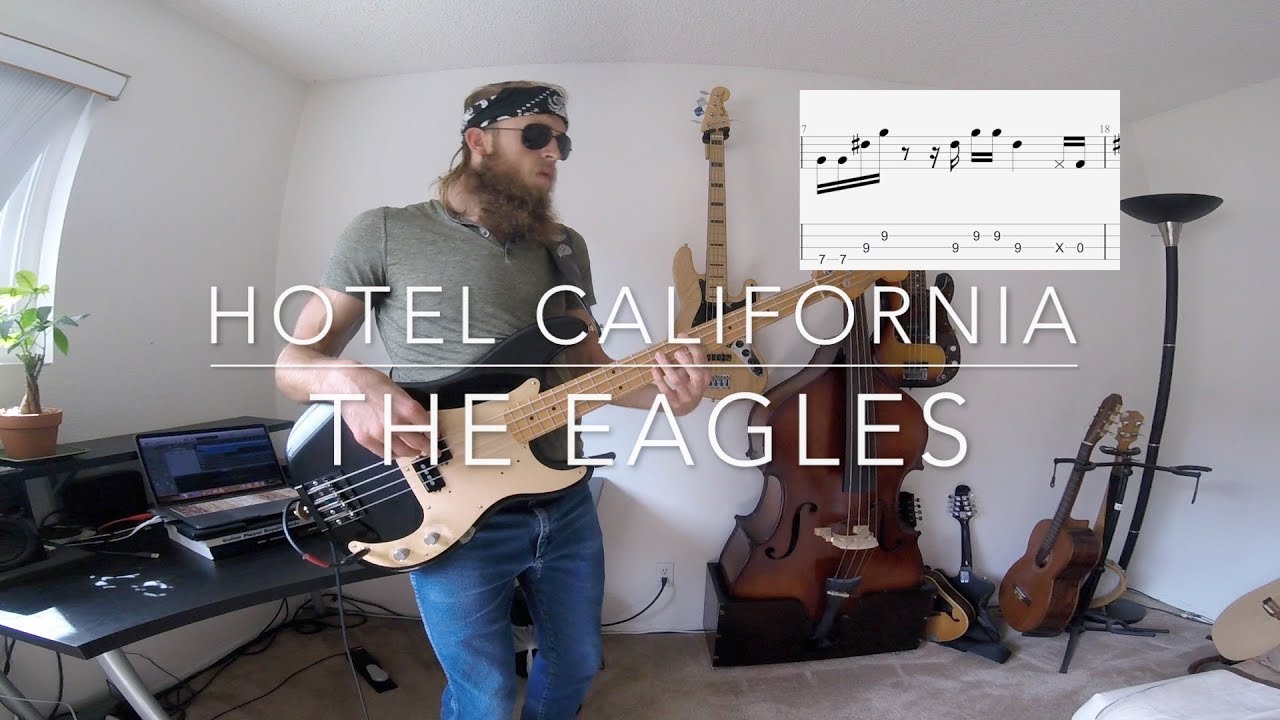 Bass Cover WITH TABS - Hotel California - The Eagles - Rusty Bottoms