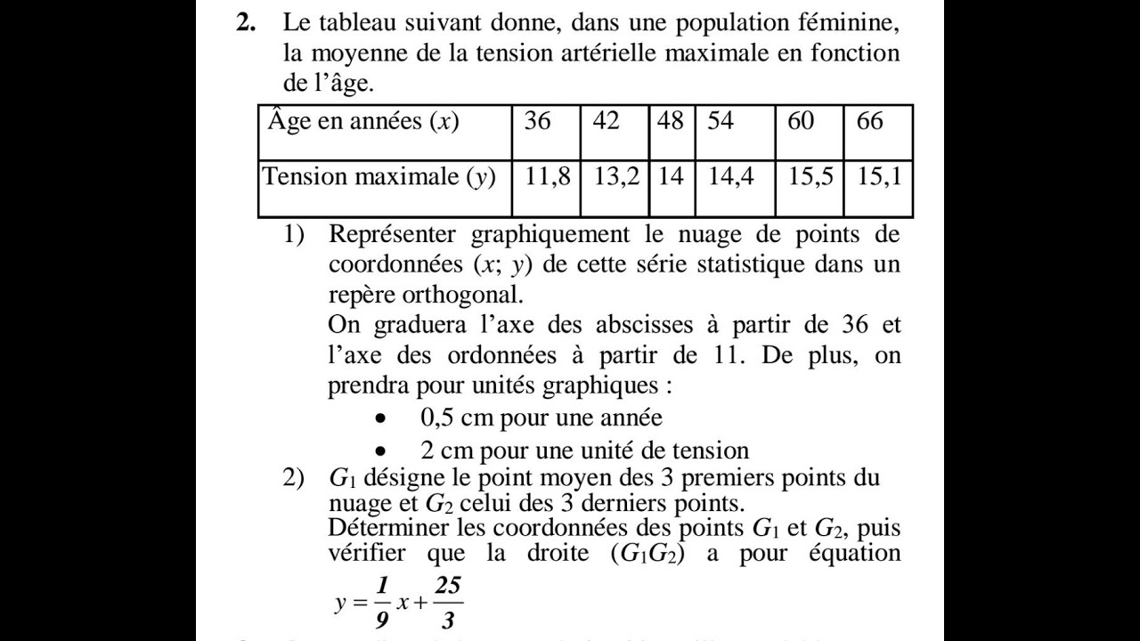 Statistiques// correction bacc 2019