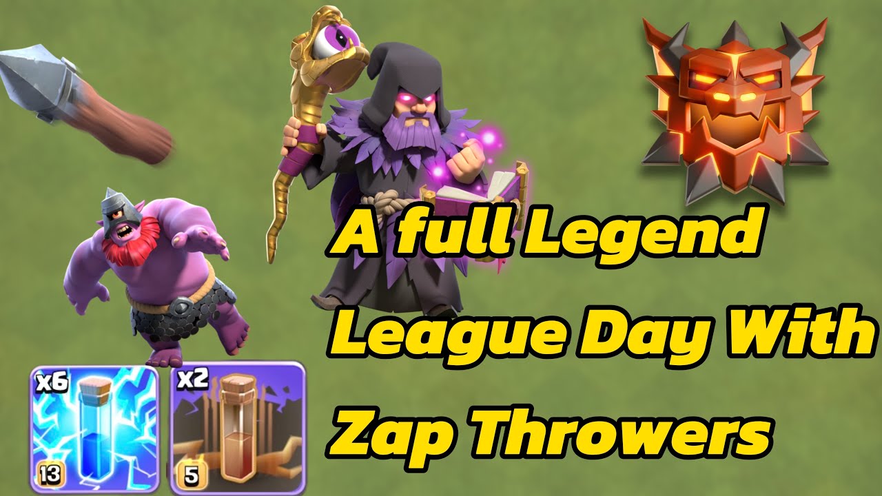 Zap Throwers Top 500 Legend League Attacks February Season