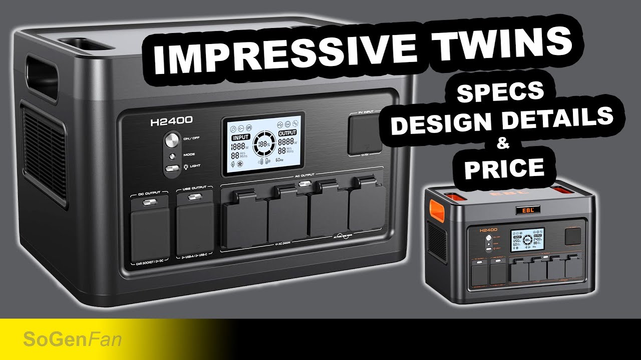 NEW Grecell / EBL H2400 LFP Power Stations