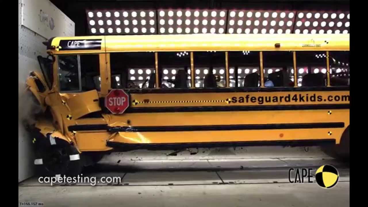 School Bus Crash Test Inside & Out